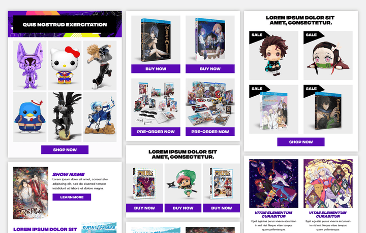 Modular design technique: creative collage layouts