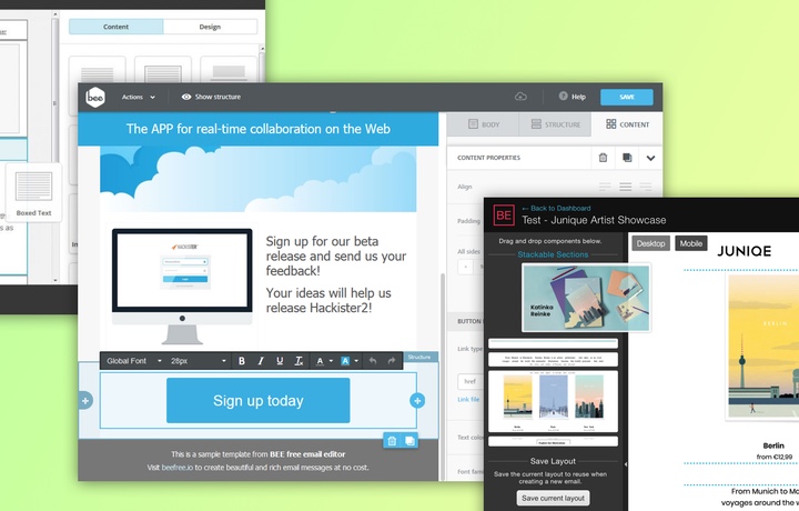The differences in email editors