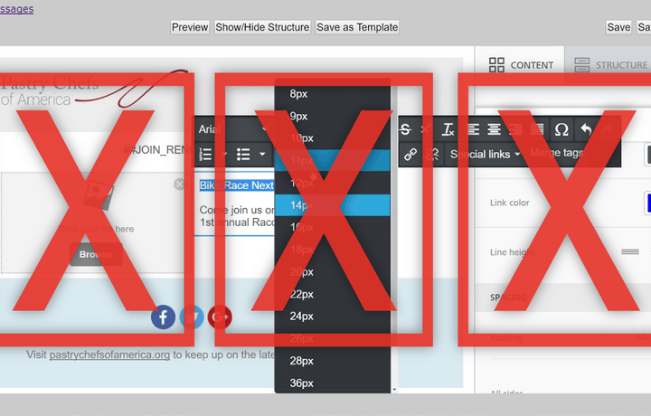 Why visual email builders are bad at email design