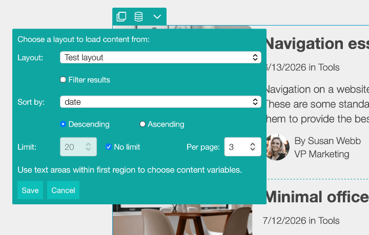 A screenshot of the data fields panel.