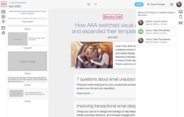 How to: revision history