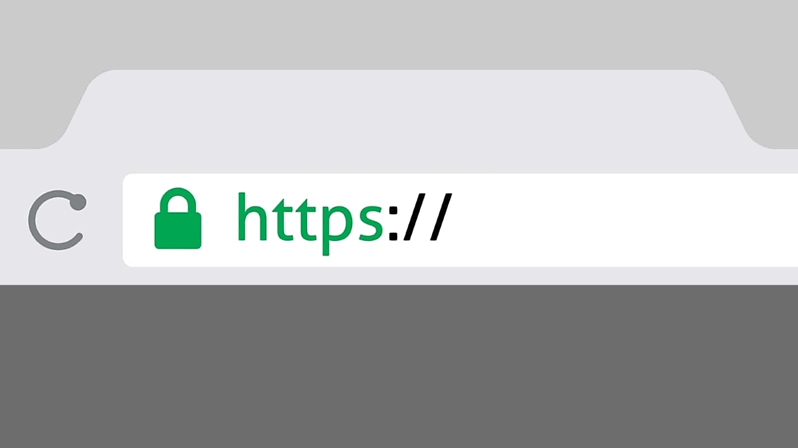 Browser URL bar with https highlighted.