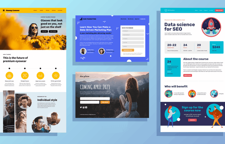 The landing page approach