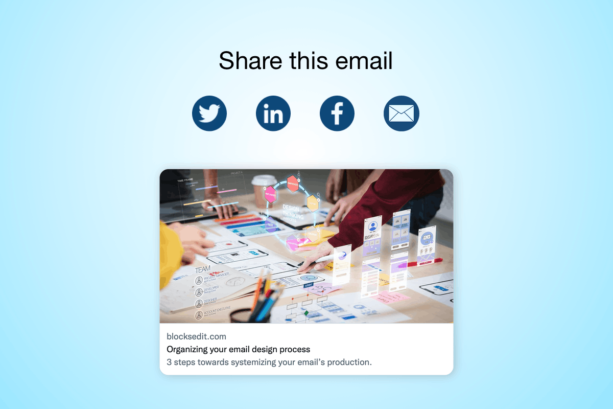 Making your emails shareable