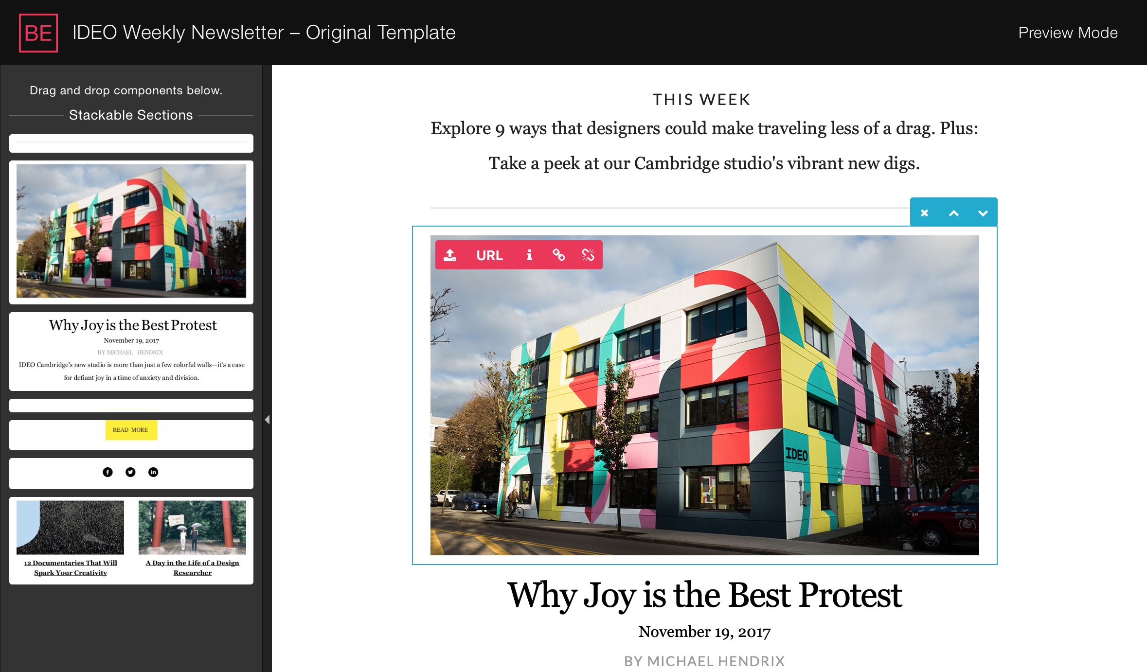 Screenshot of Blocks Edit with image editing options.