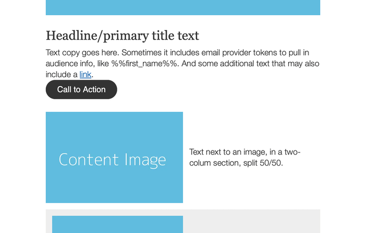 Template technique: handling spacing