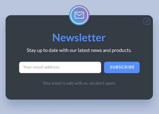 Newsletter sign-up illustration