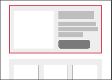 Sections in an email template