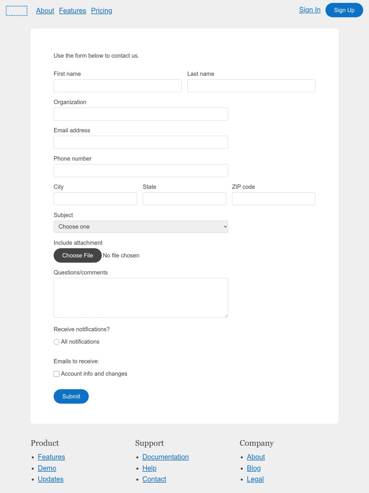 Form preview