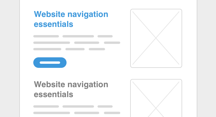 Blog listings illustration