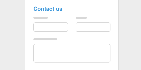 Contact form illustration