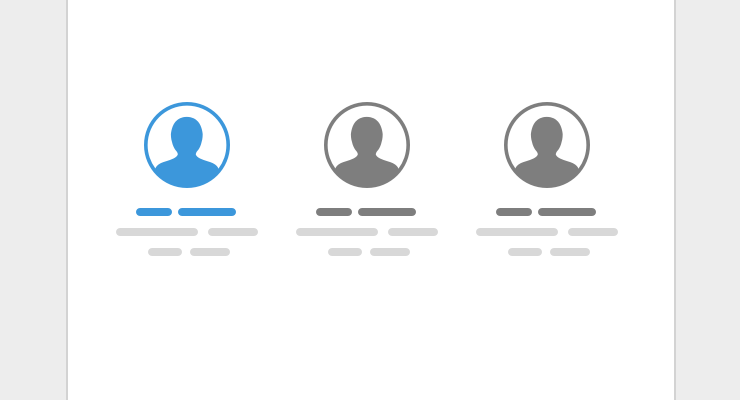 People listings illustration