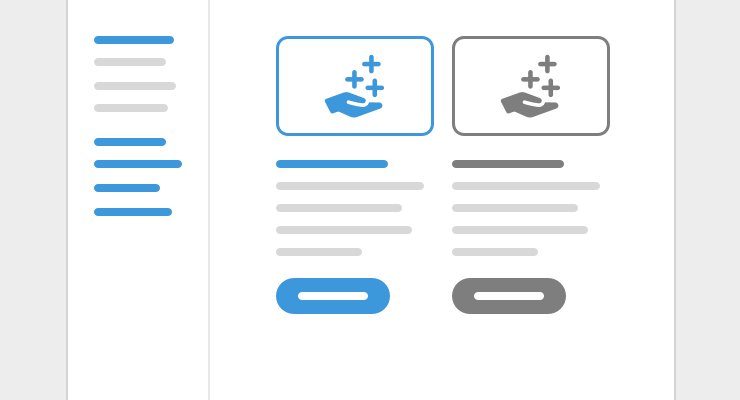 Product listings illustration