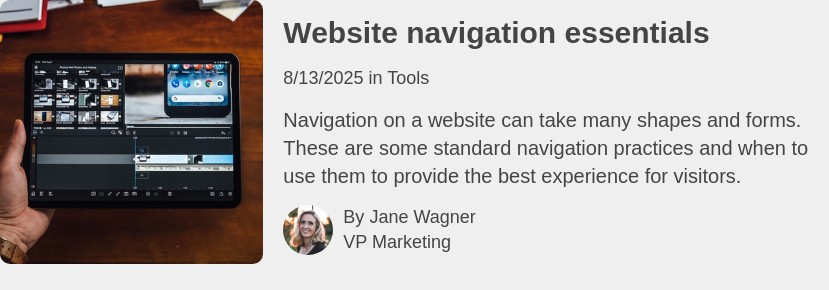 Article listing
