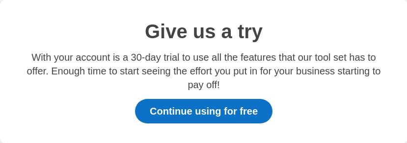 CTA feature content section