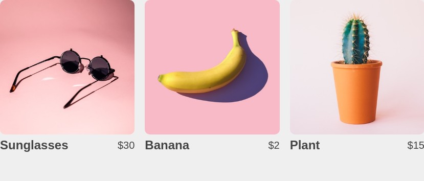 Product listing grid